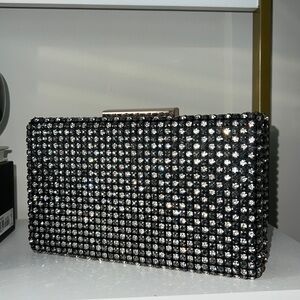 New w/ tags Crystal box clutch
